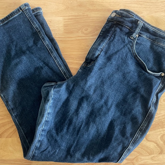 Dark Wash Tummy Control Straight Leg Judy Blue Jeans - Picture 1 of 4